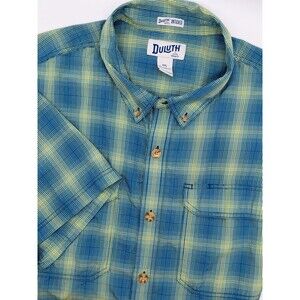 Duluth Trading Armachillo Untucked Relaxed Fit Short Sleeve Shirt Men's 2XL